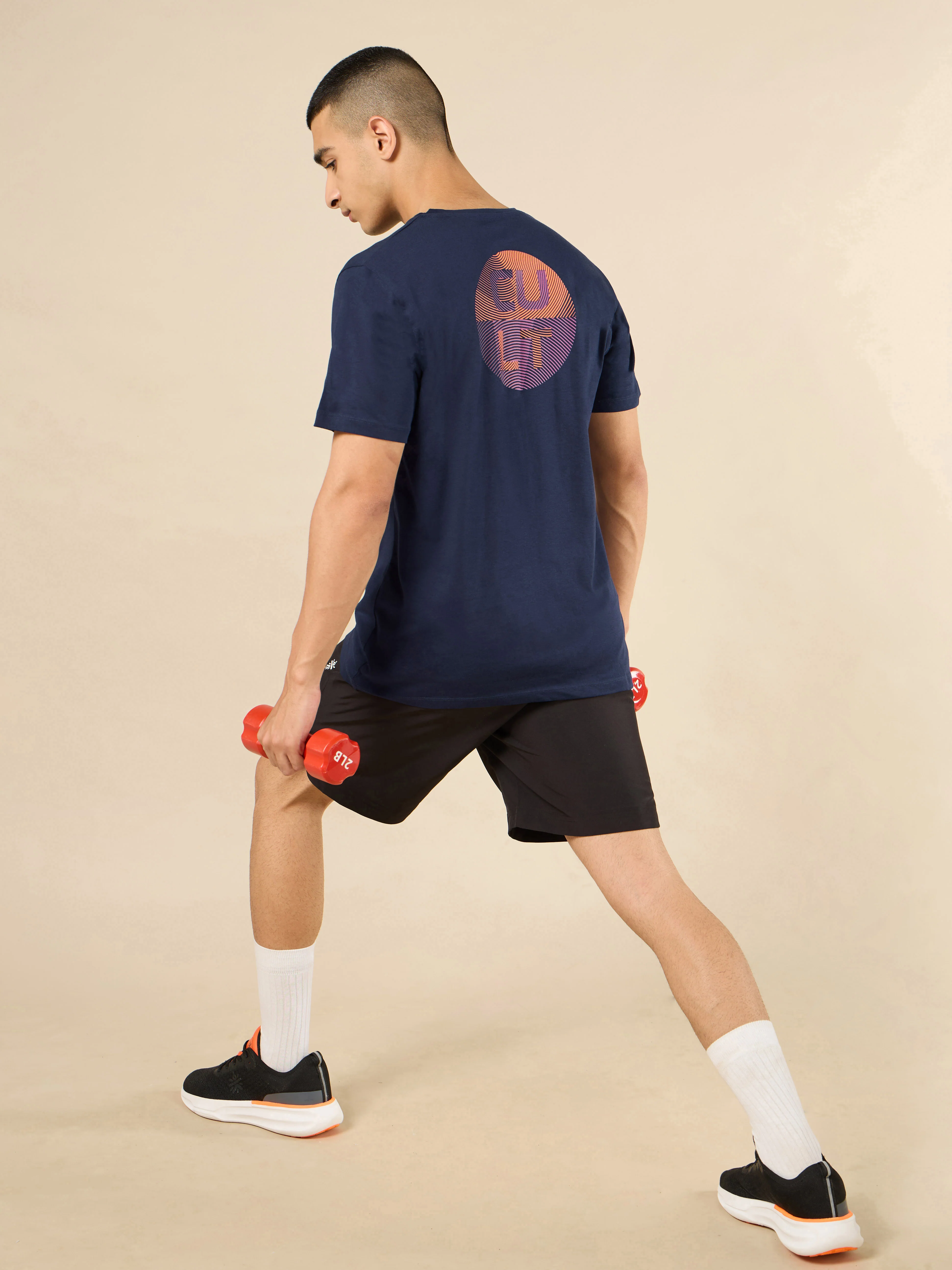 Men's Navy Cult Brand Carrier Training T-shirt - Image 2