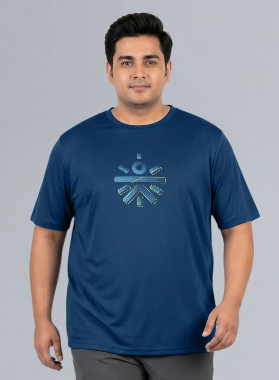 Men's Navy Cult Training Essential Plus Size T-shirt