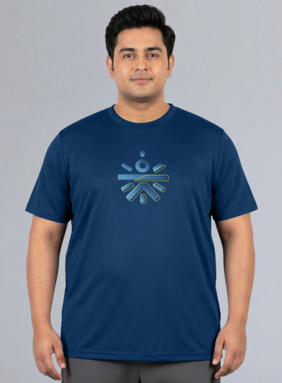 Men's Navy Cult Training Essential Plus Size T-shirt - Image 4