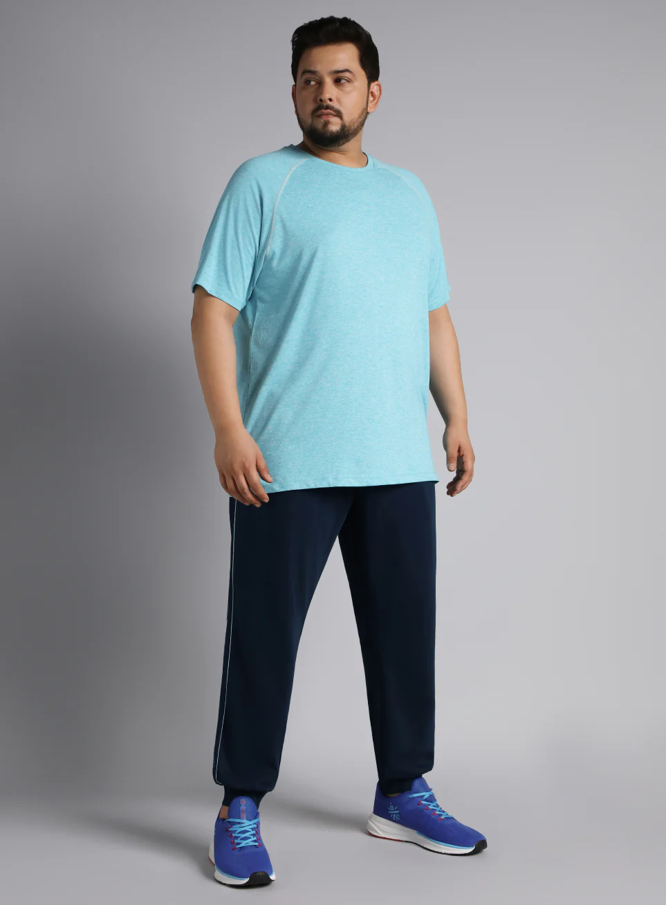 Men's Navy Level Up Plus Size Joggers - Image 2