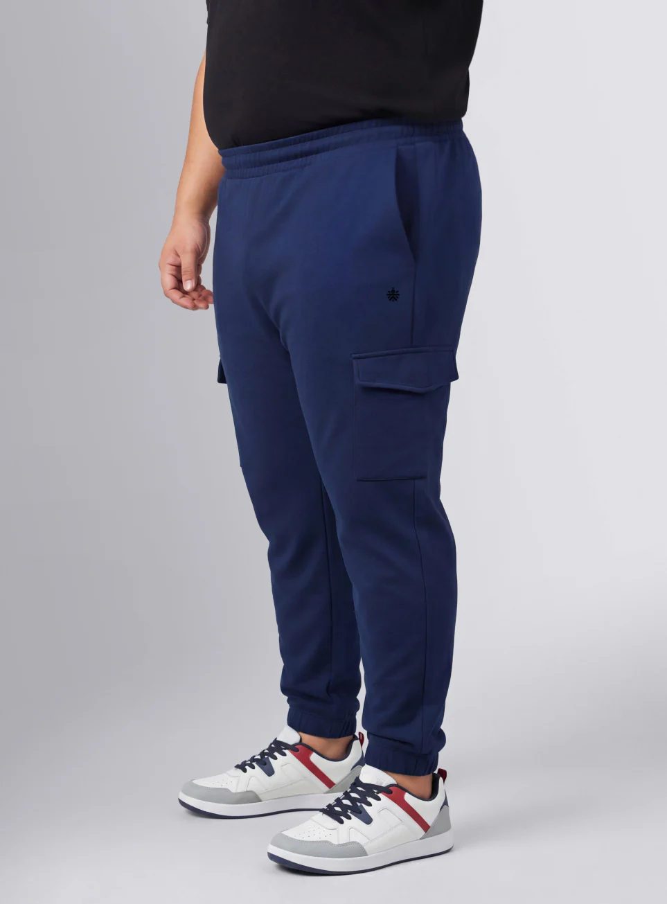 Men's Navy Move All Day Plus Size Cargo Joggers