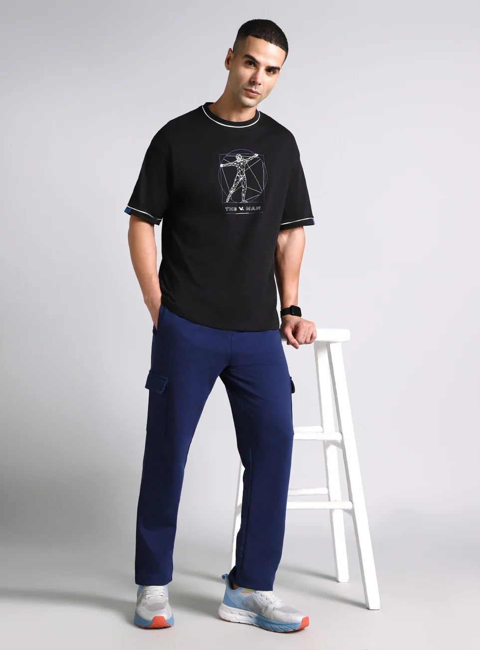 Men's Navy Play In-Out Trackpants - Image 3