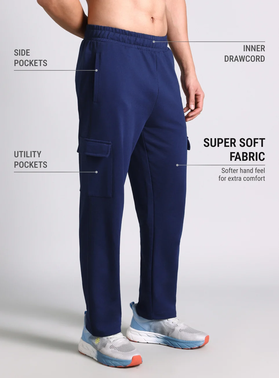 Men's Navy Play In-Out Trackpants - Image 5