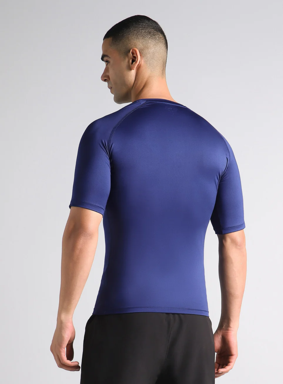 Men's Navy Power Compression T-shirt - Image 6