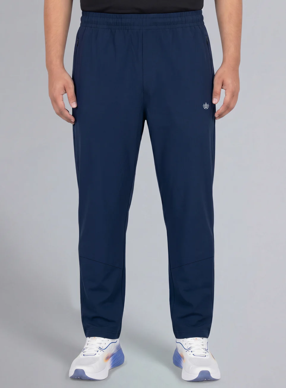 Men's Navy Runner's Essential Plus Size Trackpants - Image 4