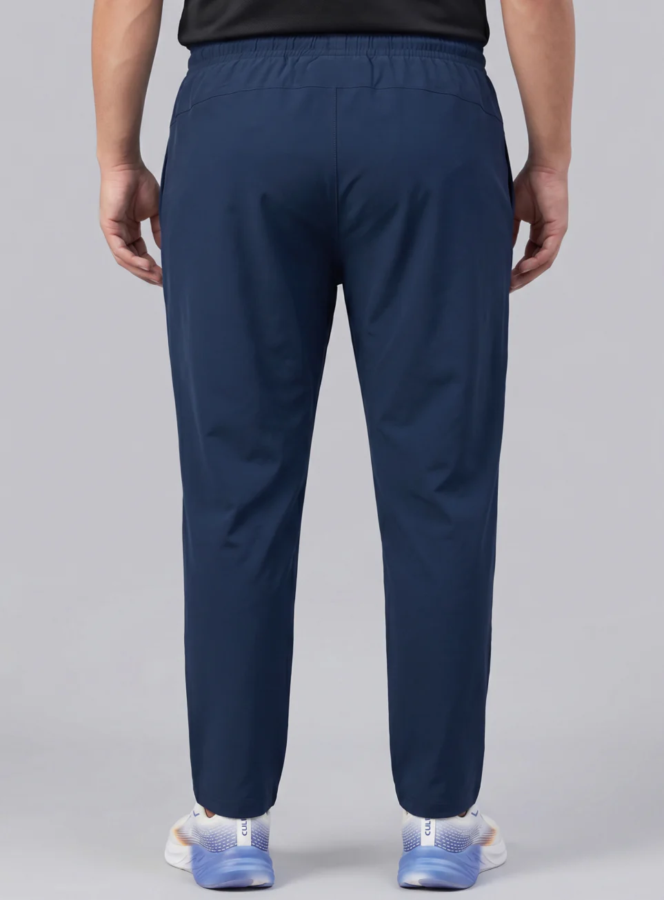 Men's Navy Runner's Essential Plus Size Trackpants - Image 6