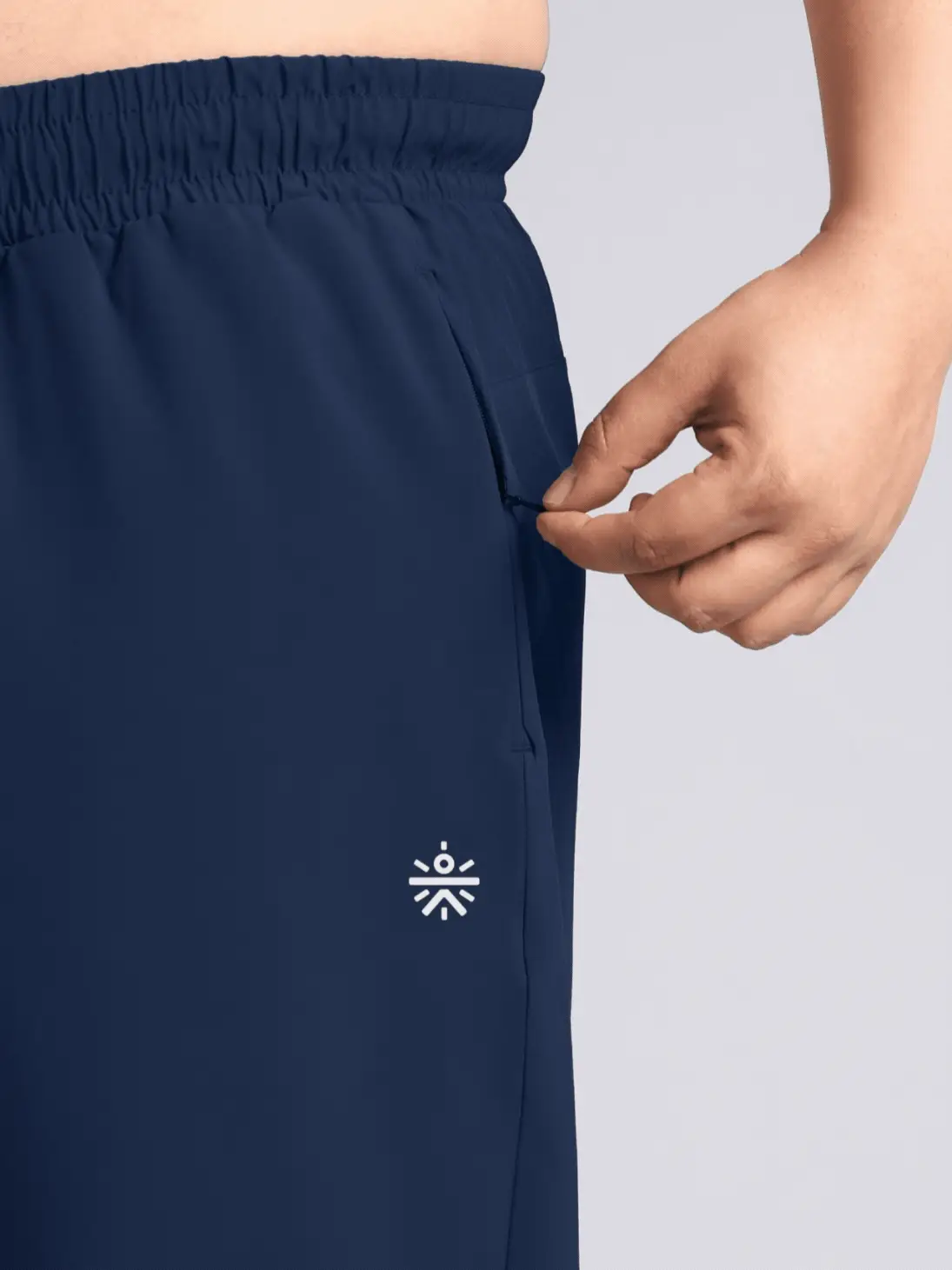 Men's Navy Runner's Essential Plus Size Trackpants - Image 7