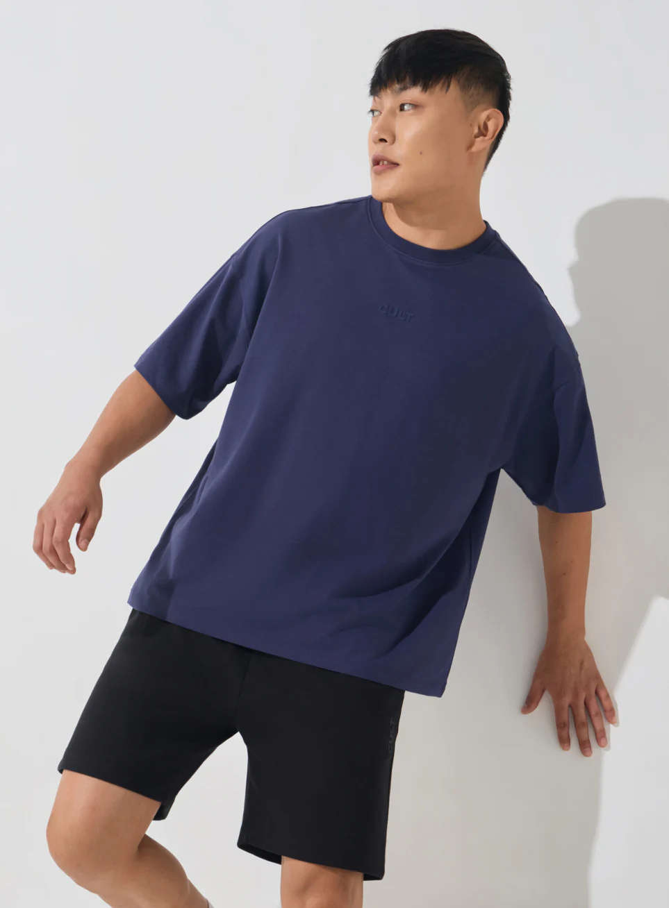 Men's Navy Soft Form Oversized T-shirt