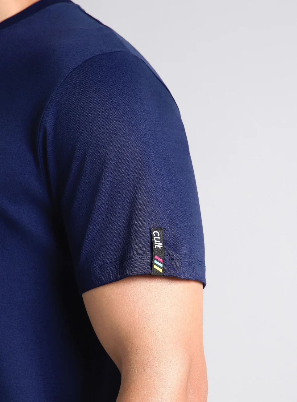 Men's Navy Sporty Racertrack T-Shirt - Image 9