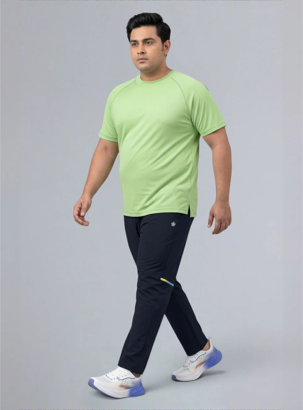 Men's Navy Train In Train Out Premium Plus Size Trackpants - Image 2