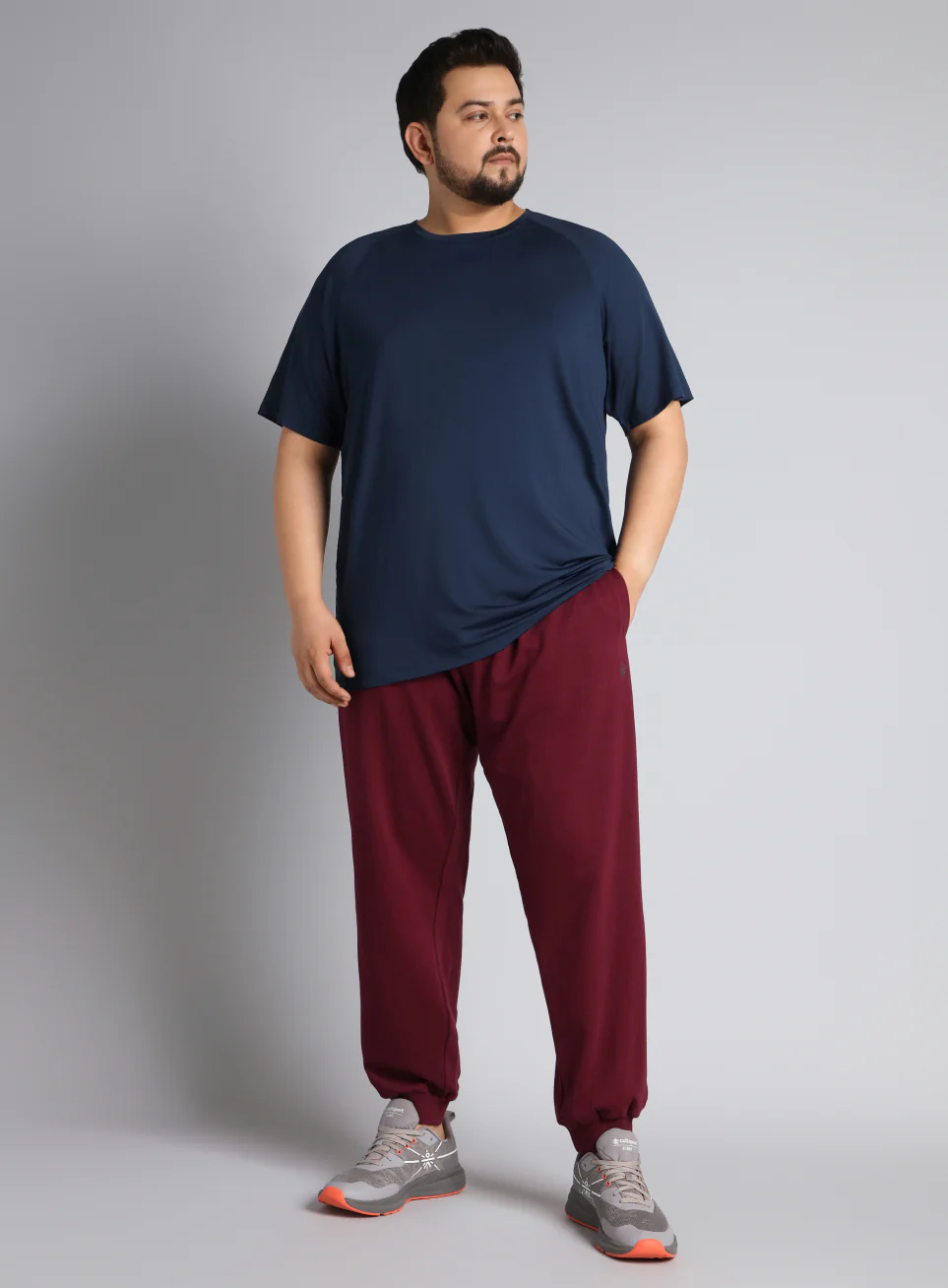 Men's Navy Ultimate Training Plus Size regular fit T-shirt - Image 2