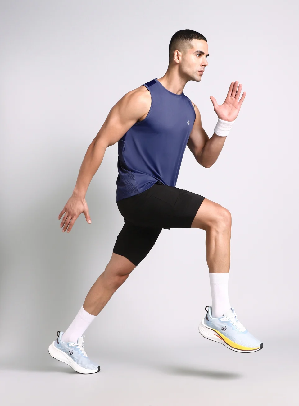Men's Navy Urban Camo Motion Forward Running Tank - Image 3