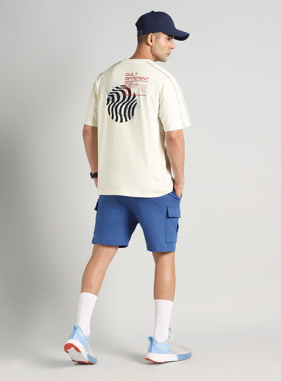 Men's Off White Built Different Oversized Fit T-shirt - Image 2
