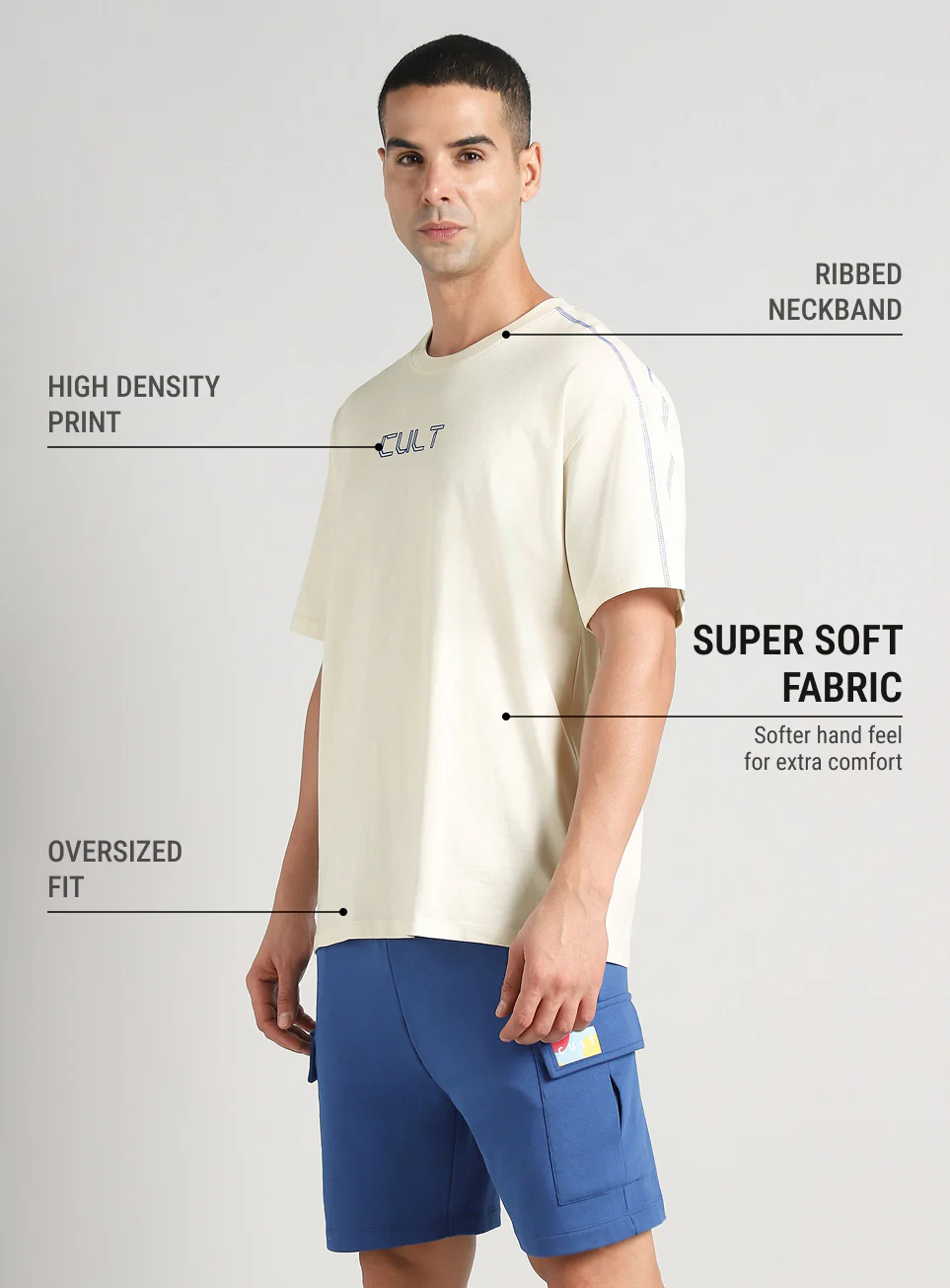 Men's Off White Built Different Oversized Fit T-shirt - Image 5