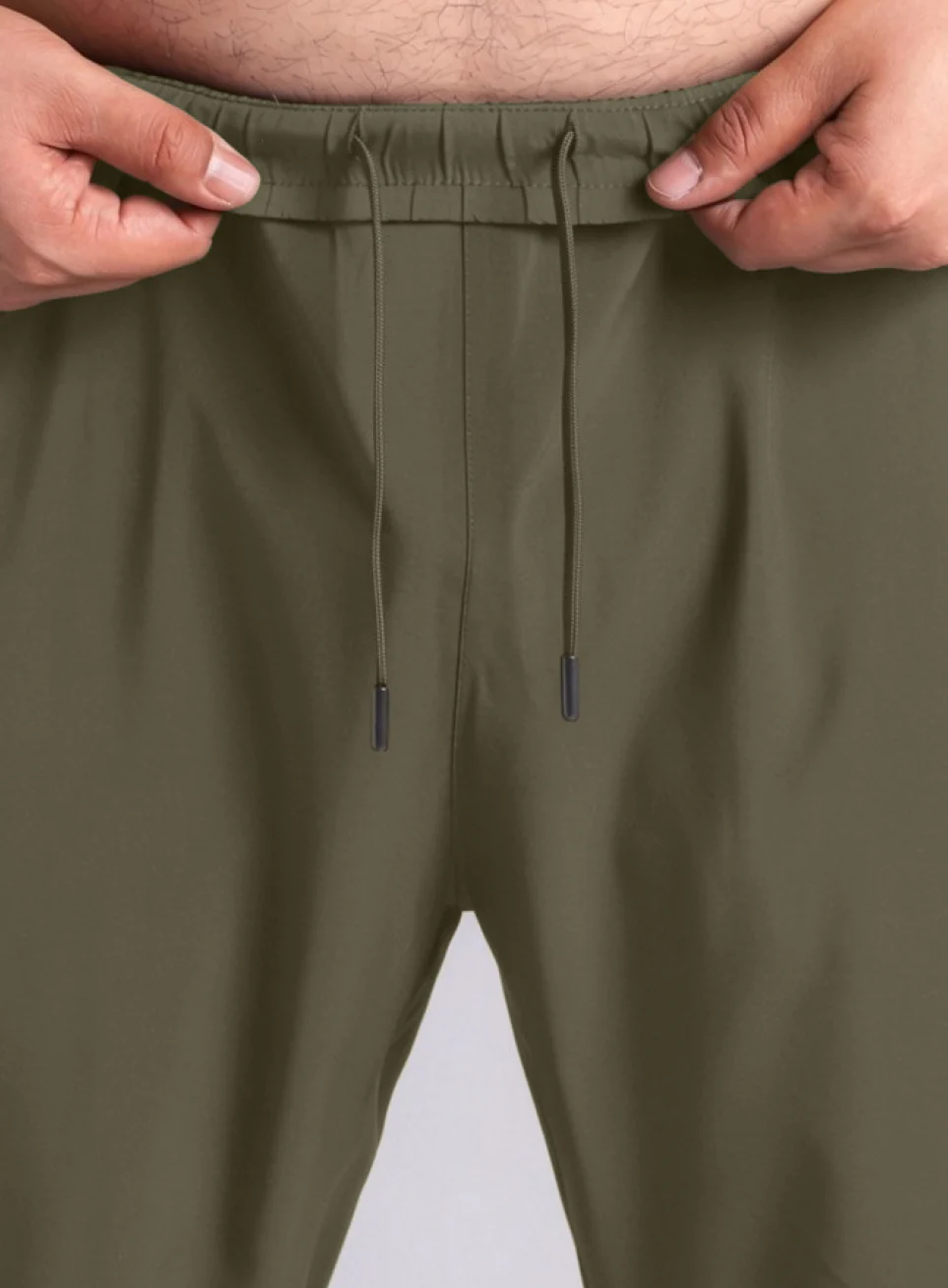 Men's Olive Power Pop Plus Size Straight Fit Trackpants - Image 10