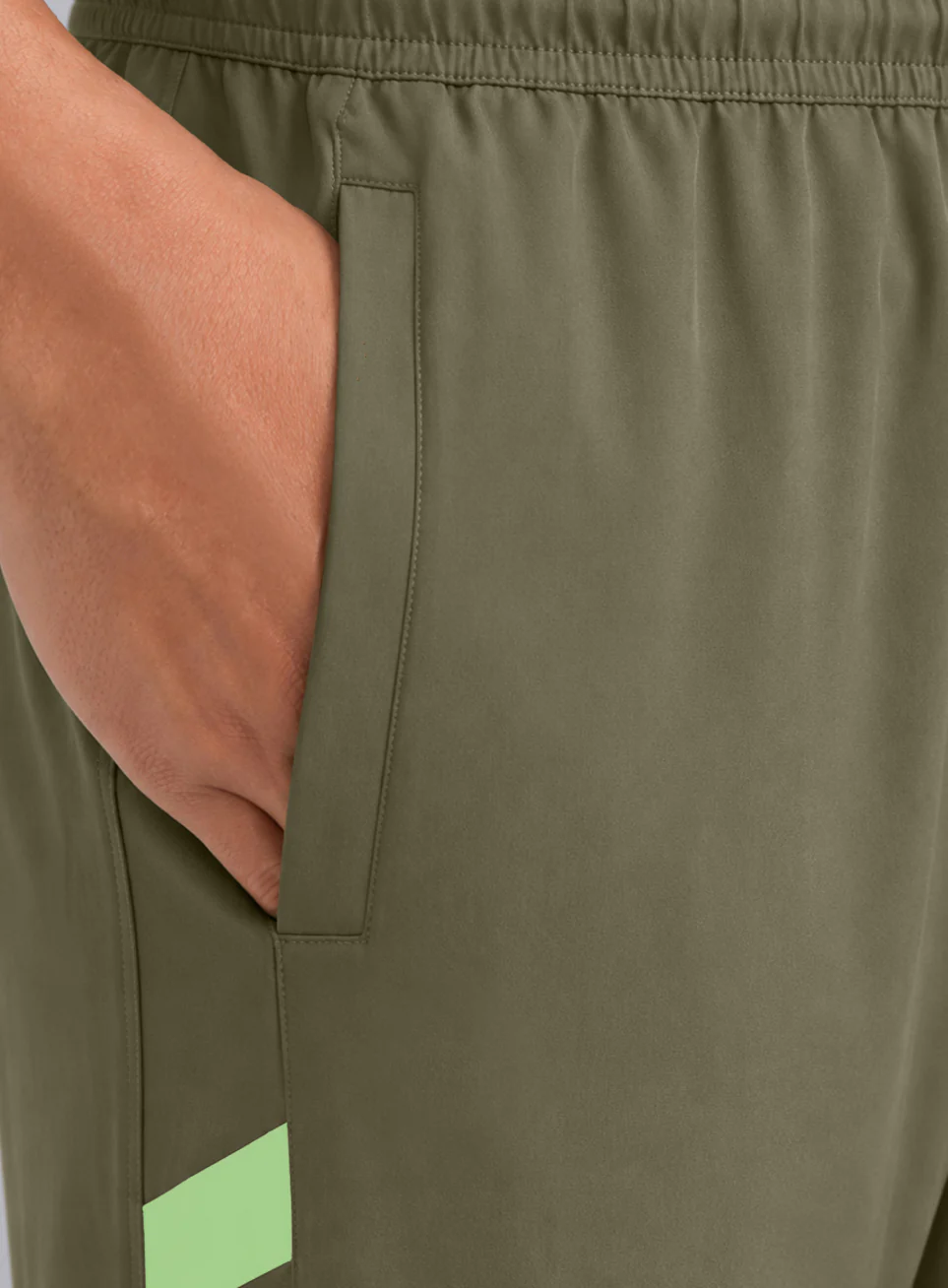 Men's Olive Power Pop Plus Size Straight Fit Trackpants - Image 8