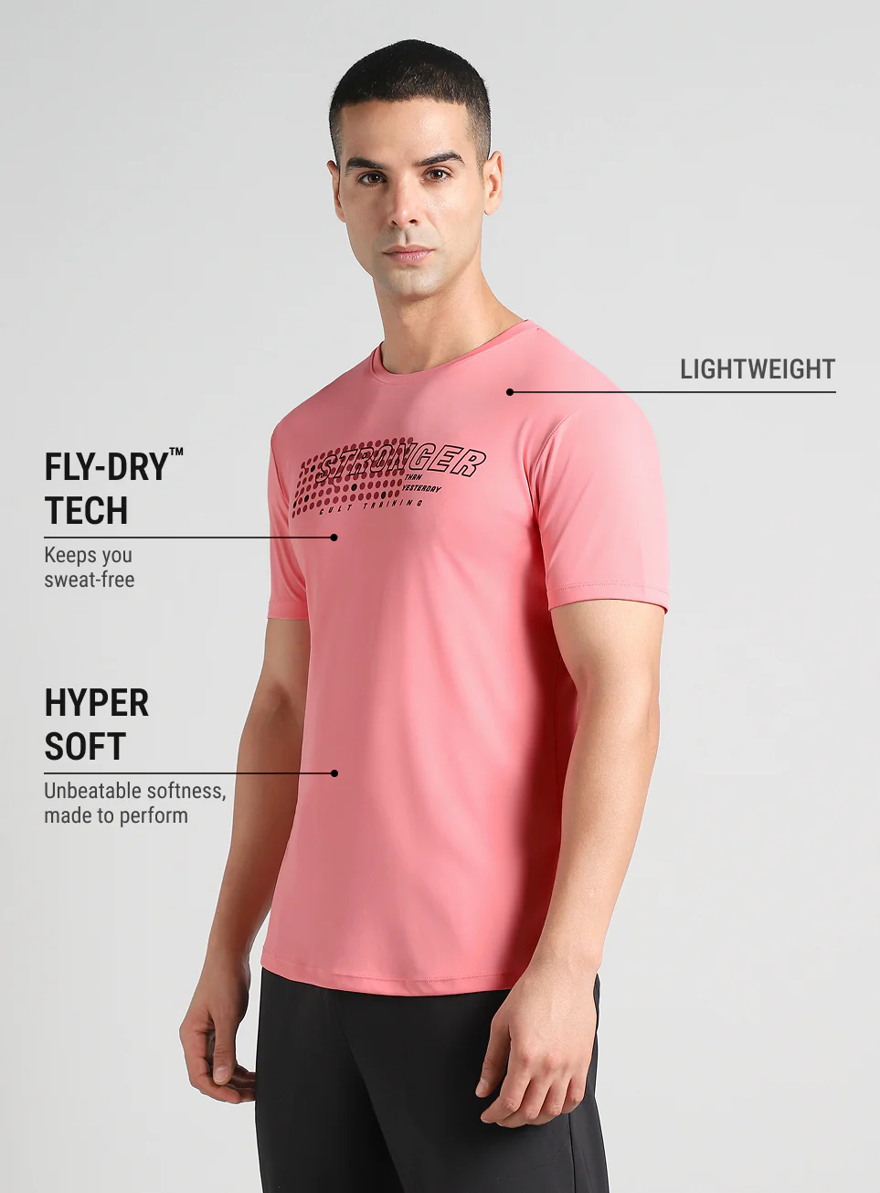 Men's Peach Train Stronger T-shirt - Image 5