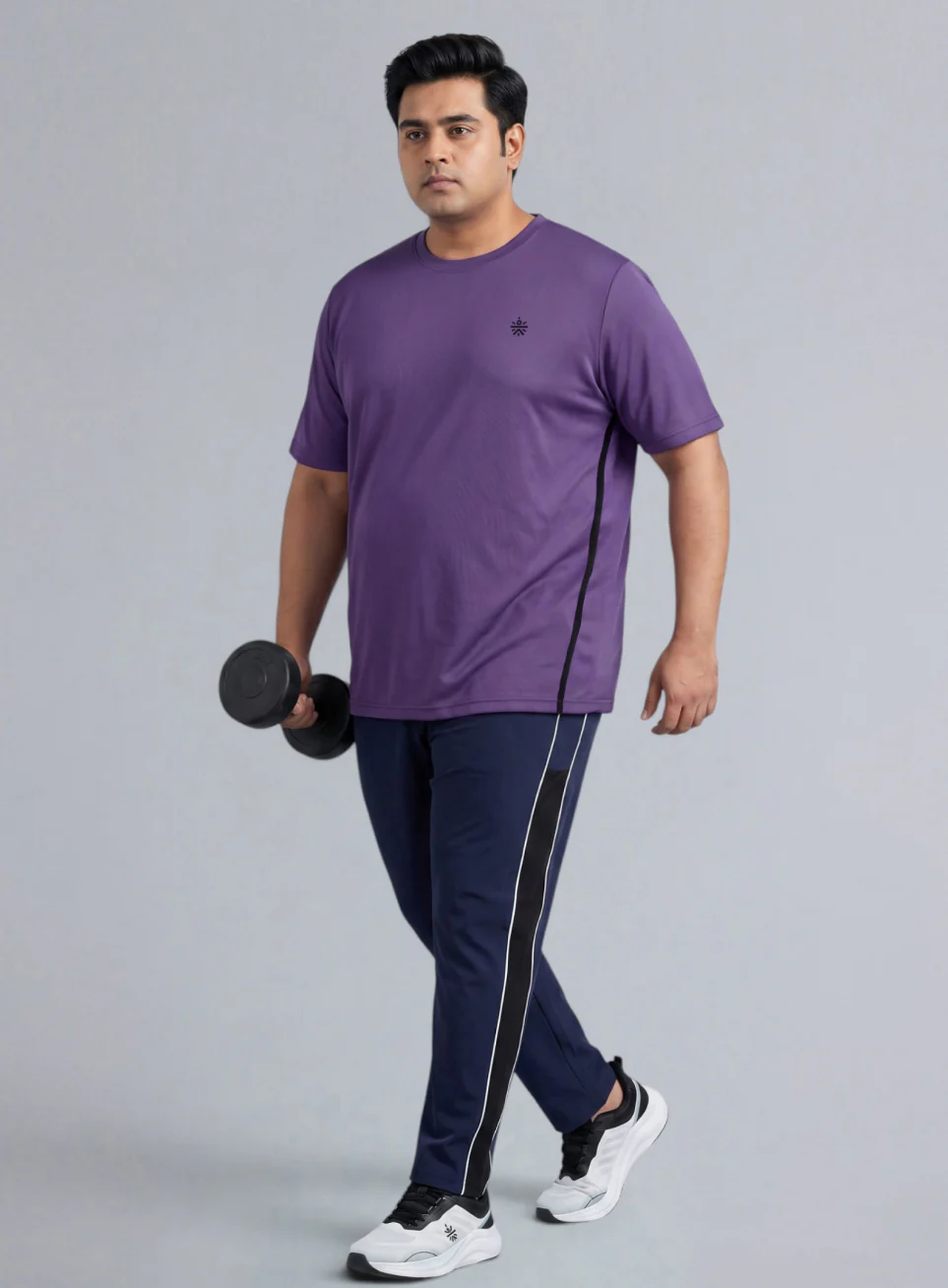 Men's Purple All Format Training Plus Size T-shirt - Image 2