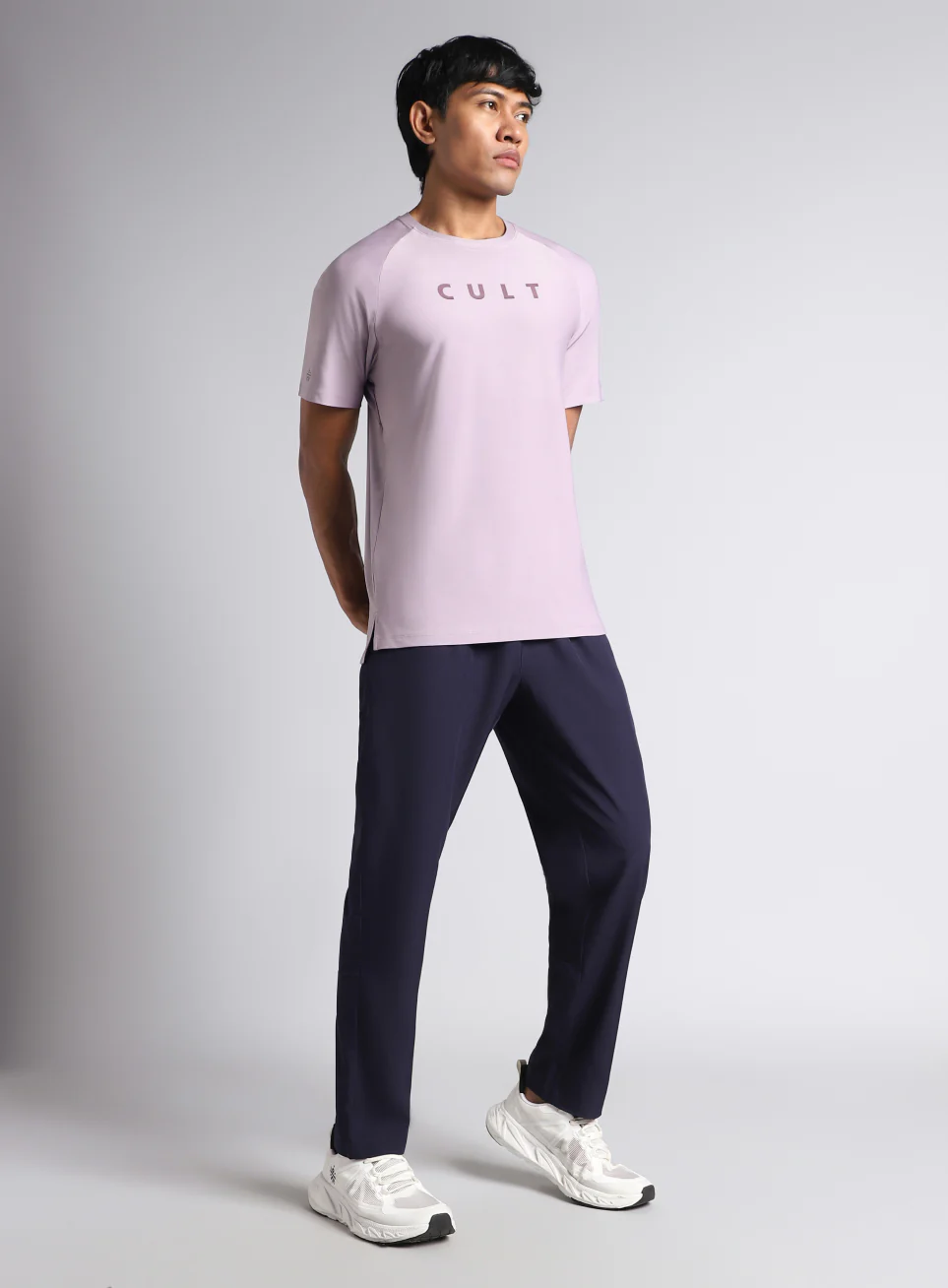 Men's Purple Pace up Running T-shirt - Image 2