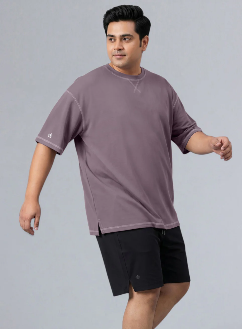 Men's Purple Play Day Plus Size Oversized Fit T-shirt