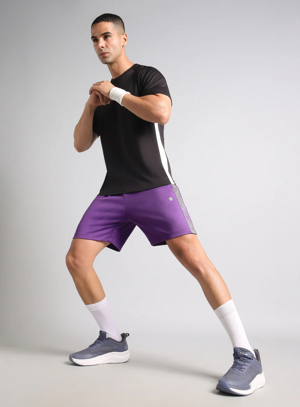 Men's Purple Power Move Training Shorts - Image 2
