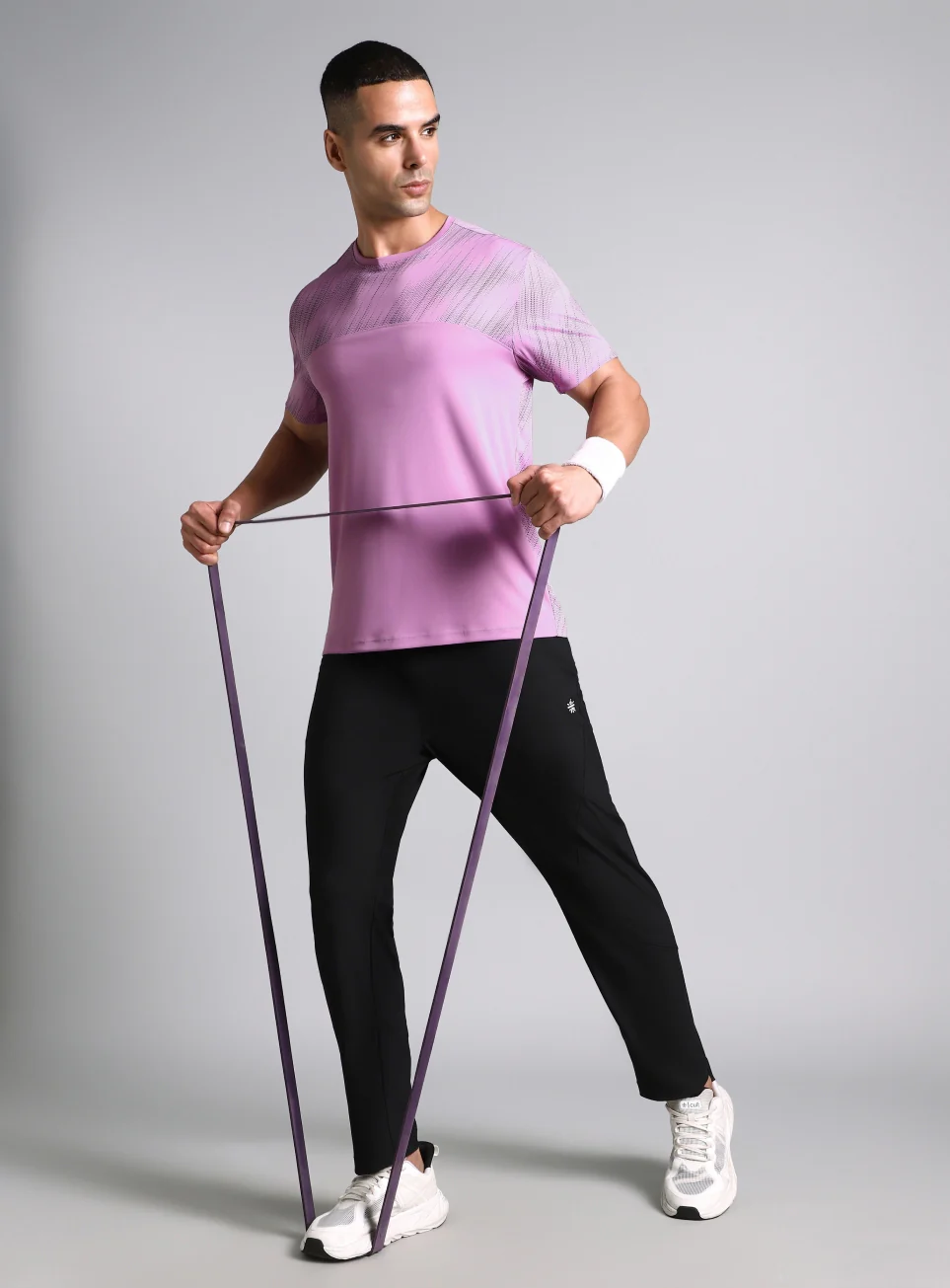 Men's Purple Urban Camo Run Pacer T-shirt - Image 3