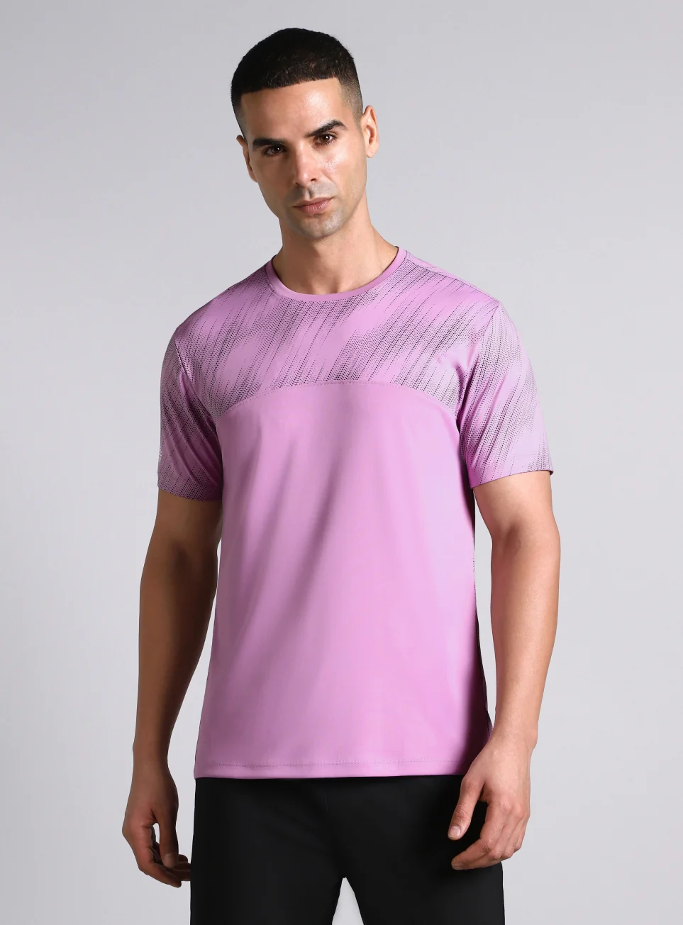Men's Purple Urban Camo Run Pacer T-shirt - Image 4