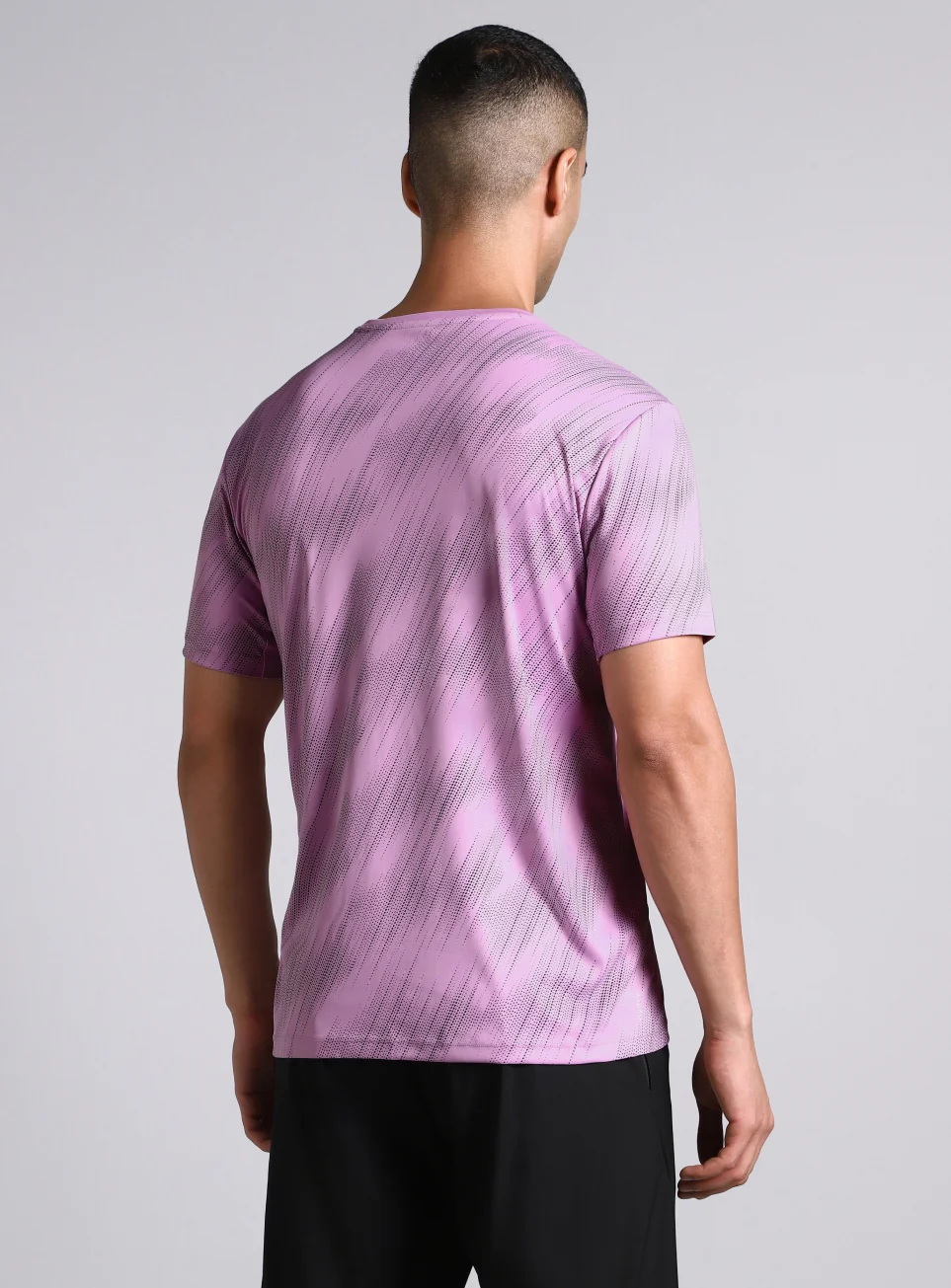Men's Purple Urban Camo Run Pacer T-shirt - Image 6