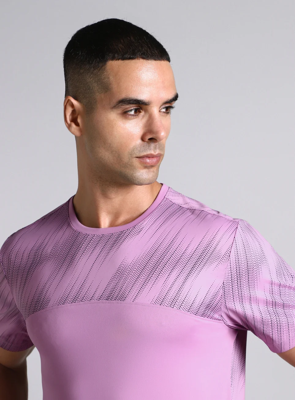 Men's Purple Urban Camo Run Pacer T-shirt - Image 7