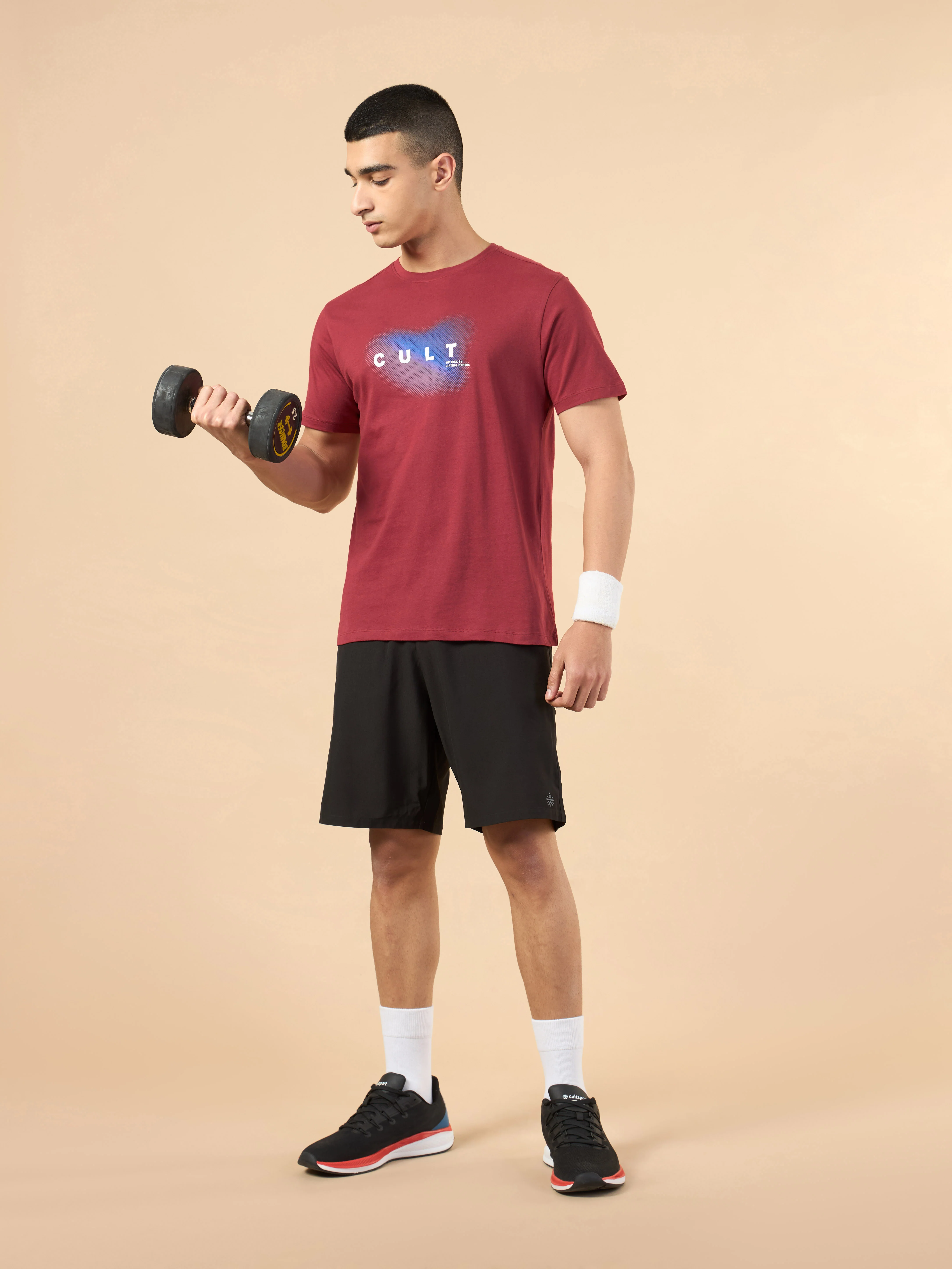 Men's Red Cult Training Graphic T-shirt - Image 2