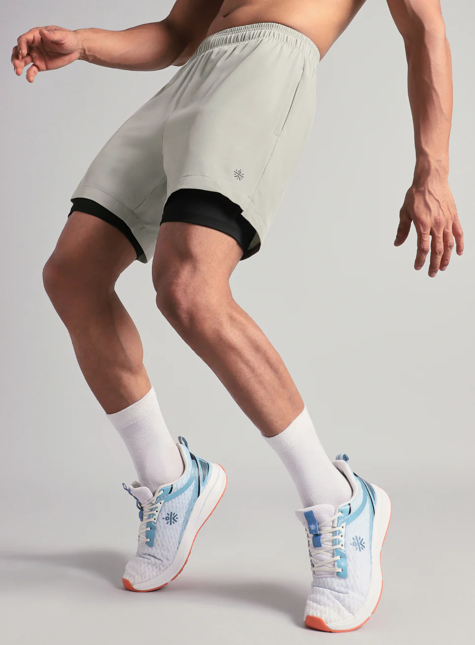 Men's Run Elevate Grey Integrated Shorts