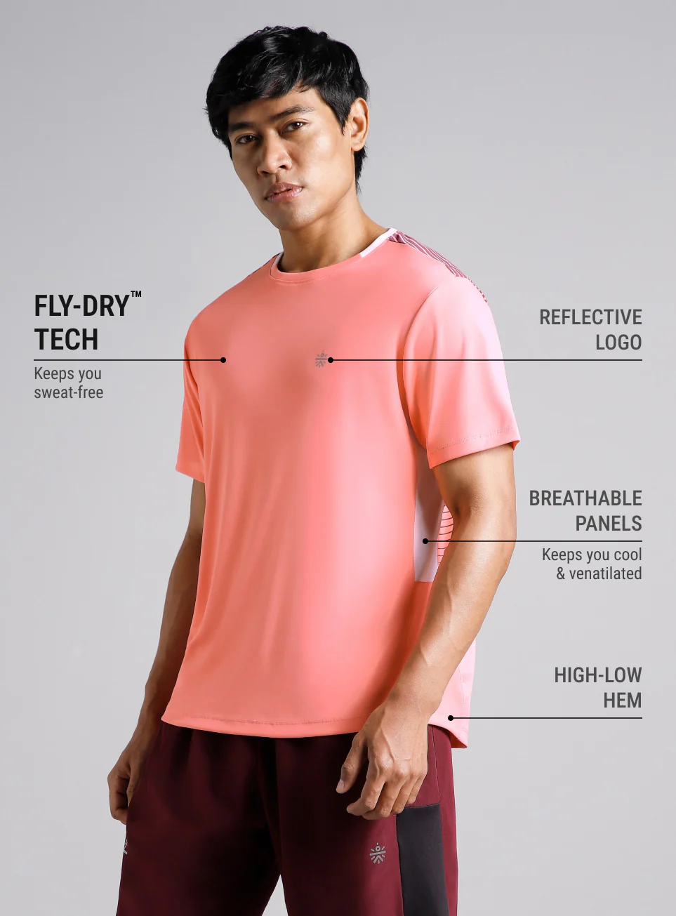 Men's Runner's Coral Flex Tee - Image 5