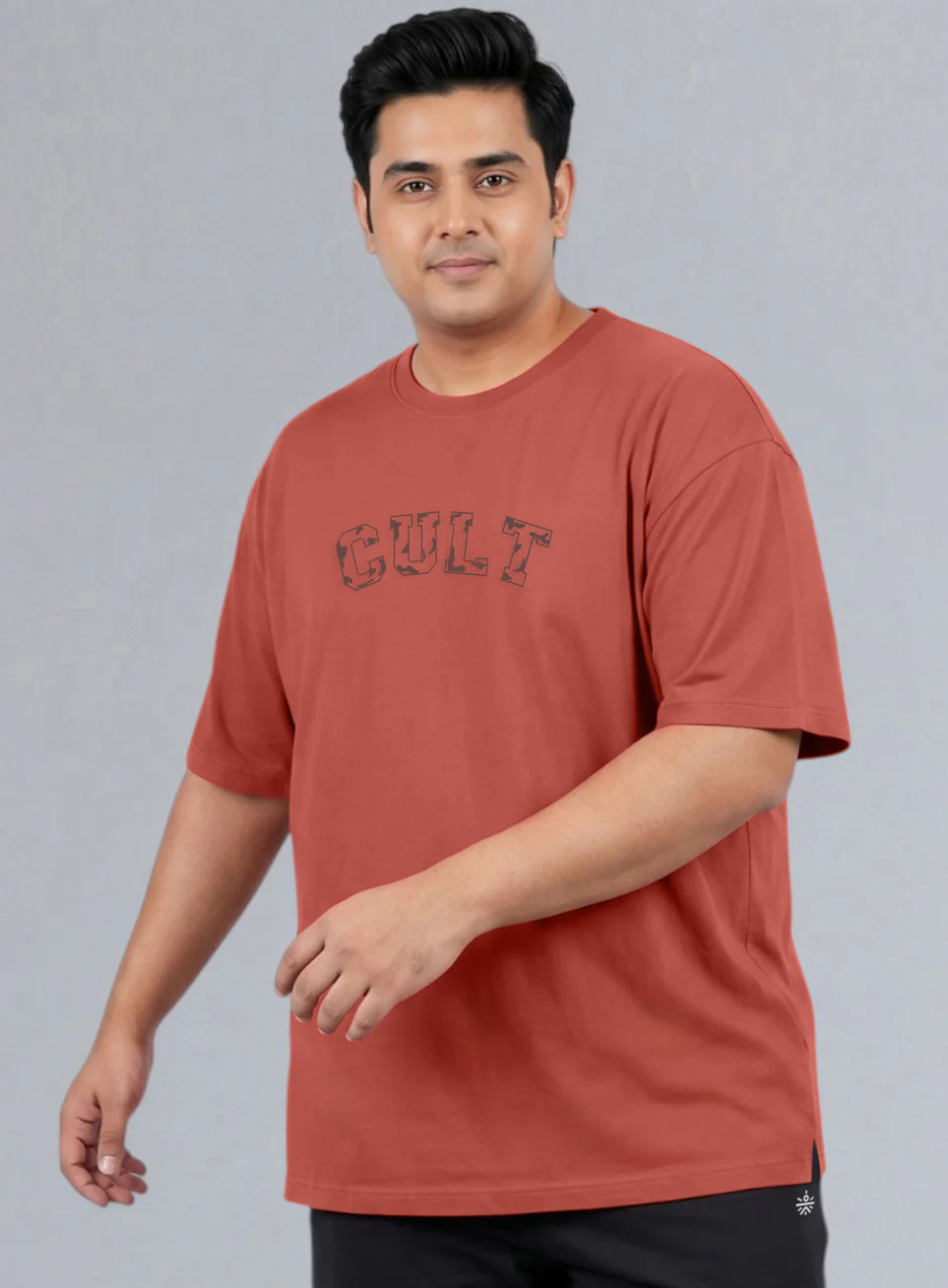 Men's Rust Cult Branding Graphic Plus Size Relaxed T-shirt