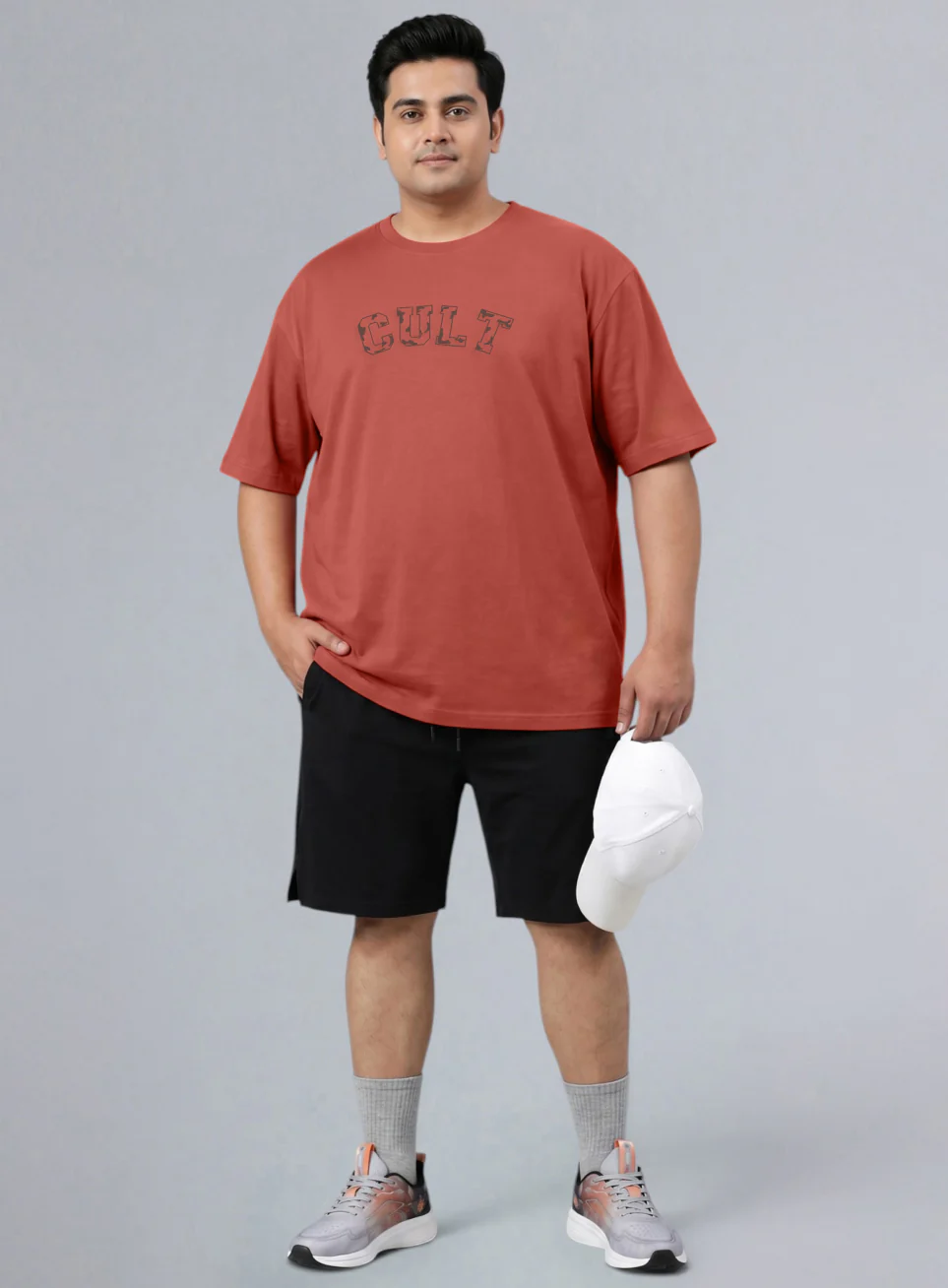Men's Rust Cult Branding Graphic Plus Size Relaxed T-shirt - Image 2