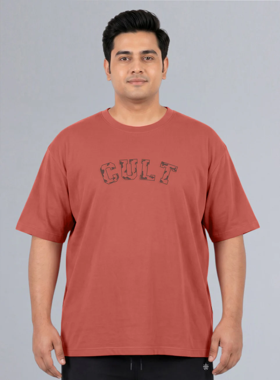 Men's Rust Cult Branding Graphic Plus Size Relaxed T-shirt - Image 4