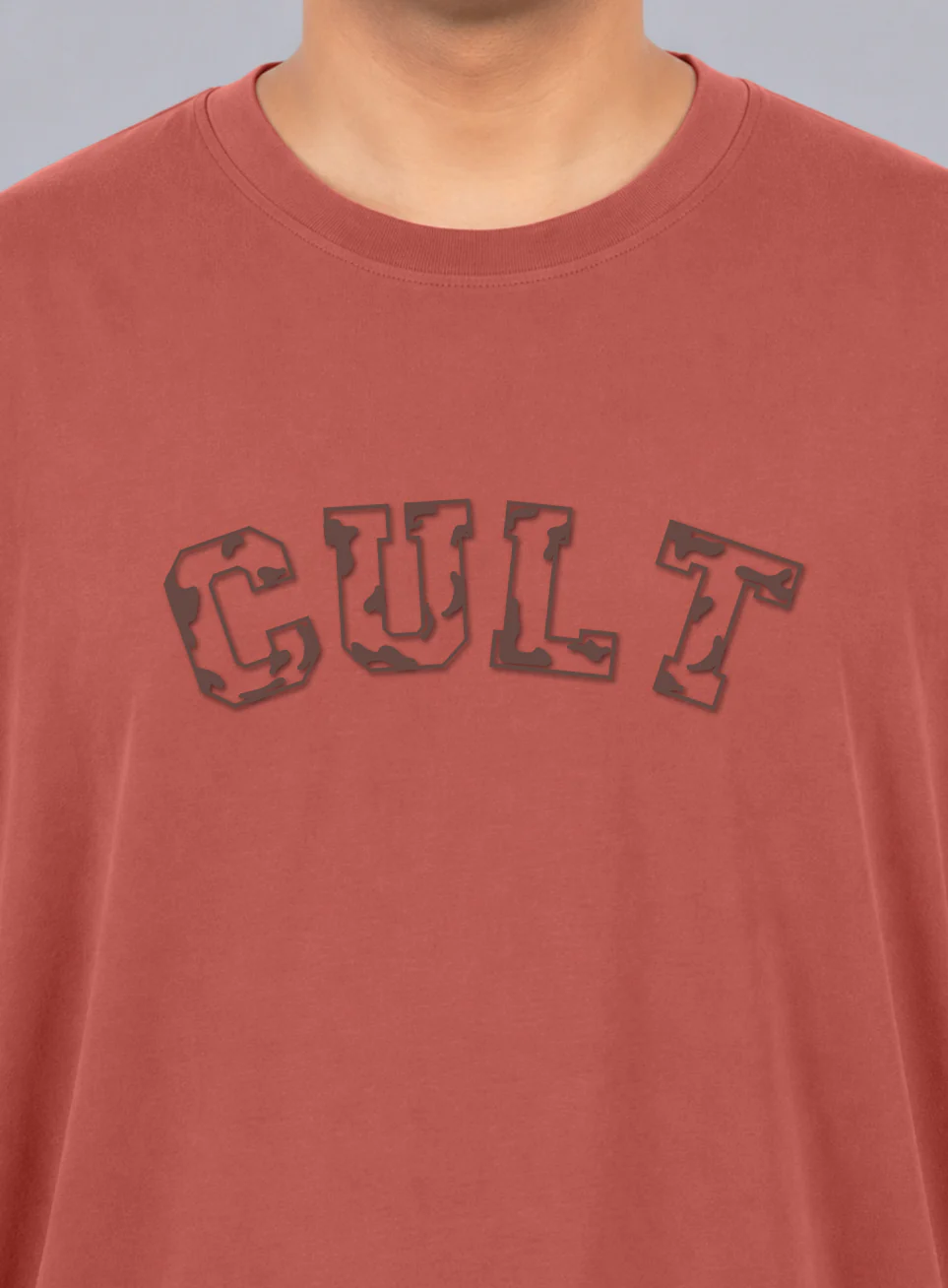 Men's Rust Cult Branding Graphic Plus Size Relaxed T-shirt - Image 7