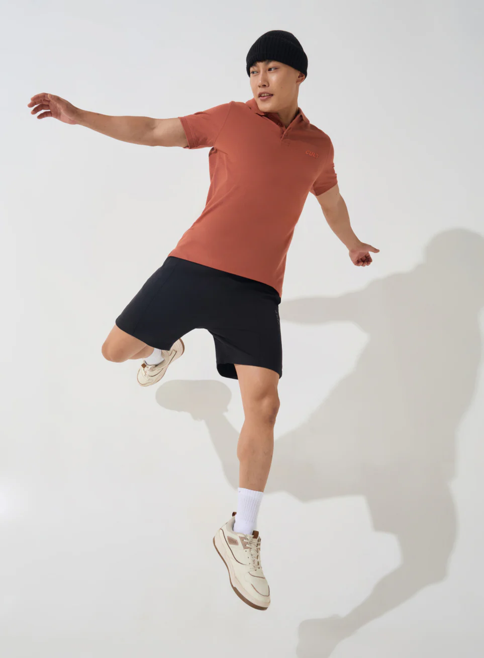 Men's Rust Soft Form Classic Polo T-shirt - Image 2
