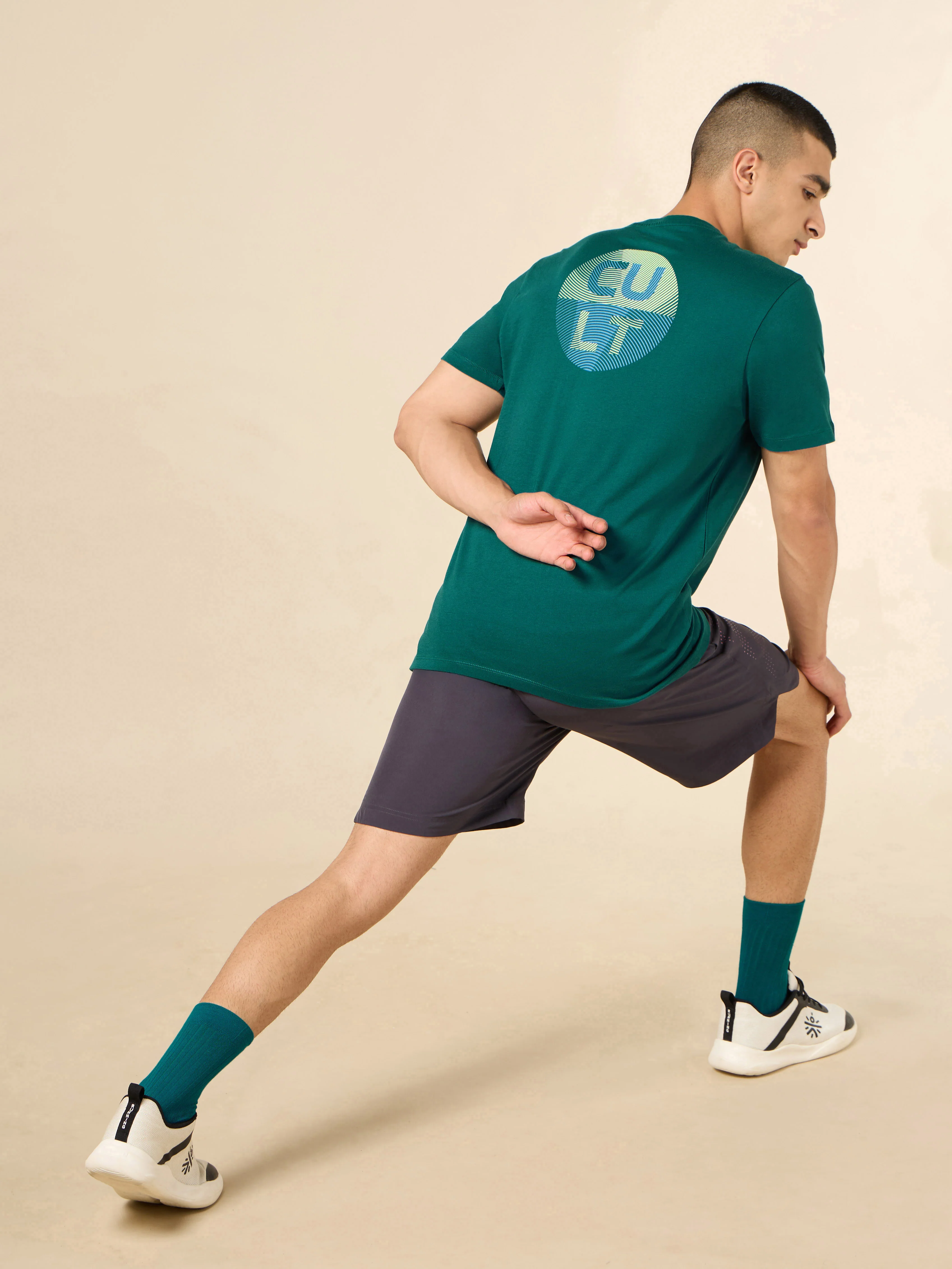 Men's Teal Cult Brand Carrier Training T-shirt - Image 2