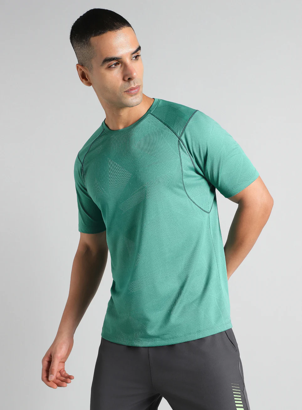 Men's Teal Power Training Sculpted T-shirt