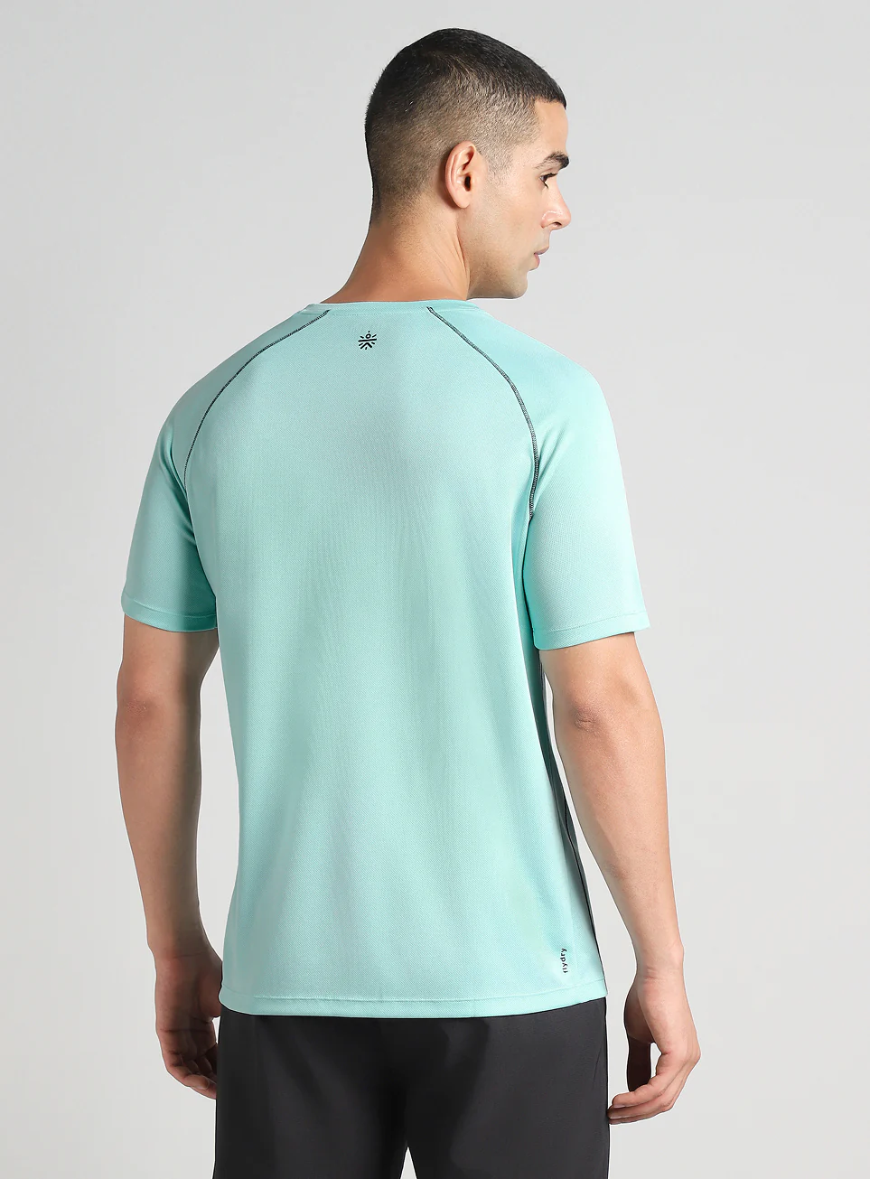Men's Turquoise Everyday Workout Train T-shirt - Image 6