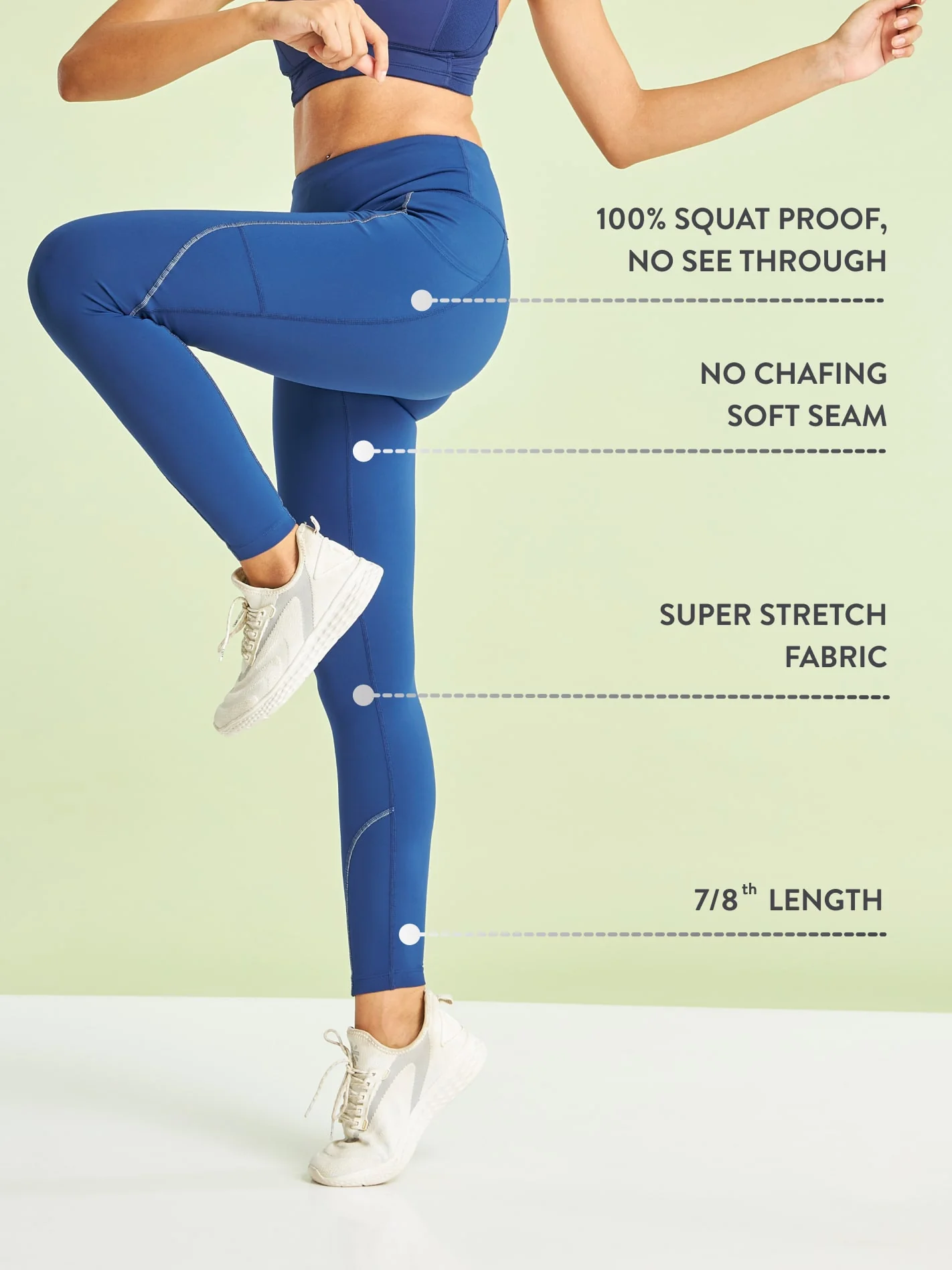 Panelled High Waist Running Tights - Image 16