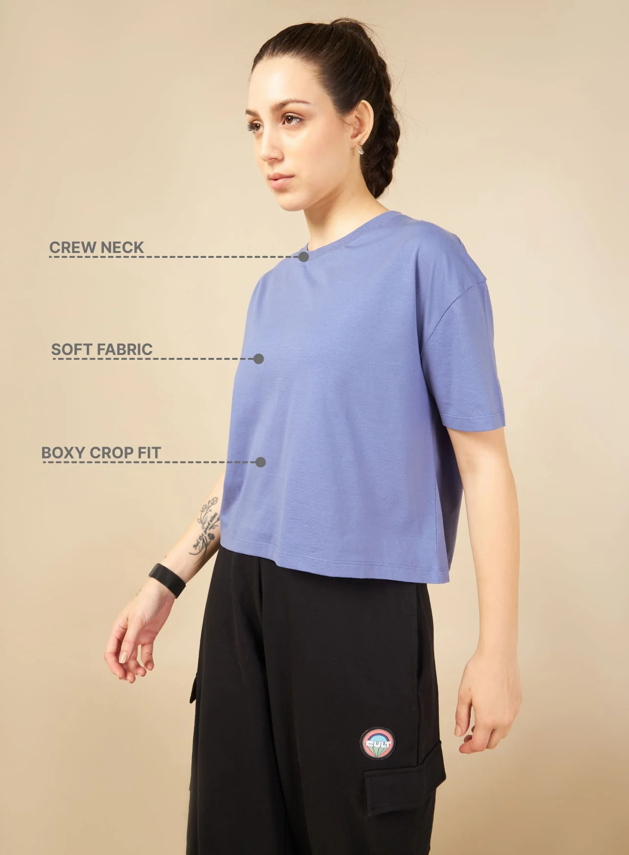 Purple Cult Leisure T-shirt for Women - Image 2