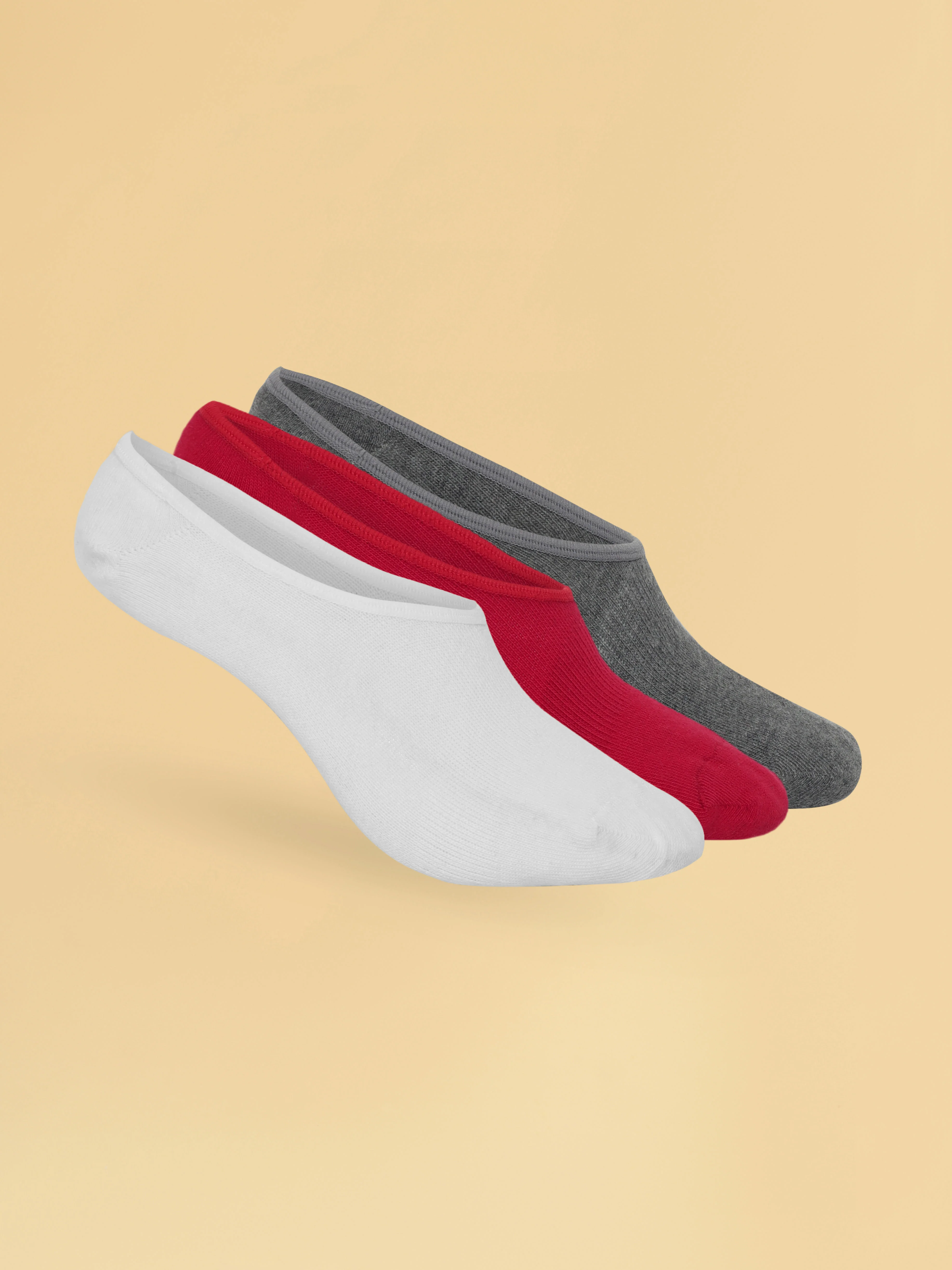Casual Invisible Length Pack of 3 Black,Grey & Navy Women's Socks