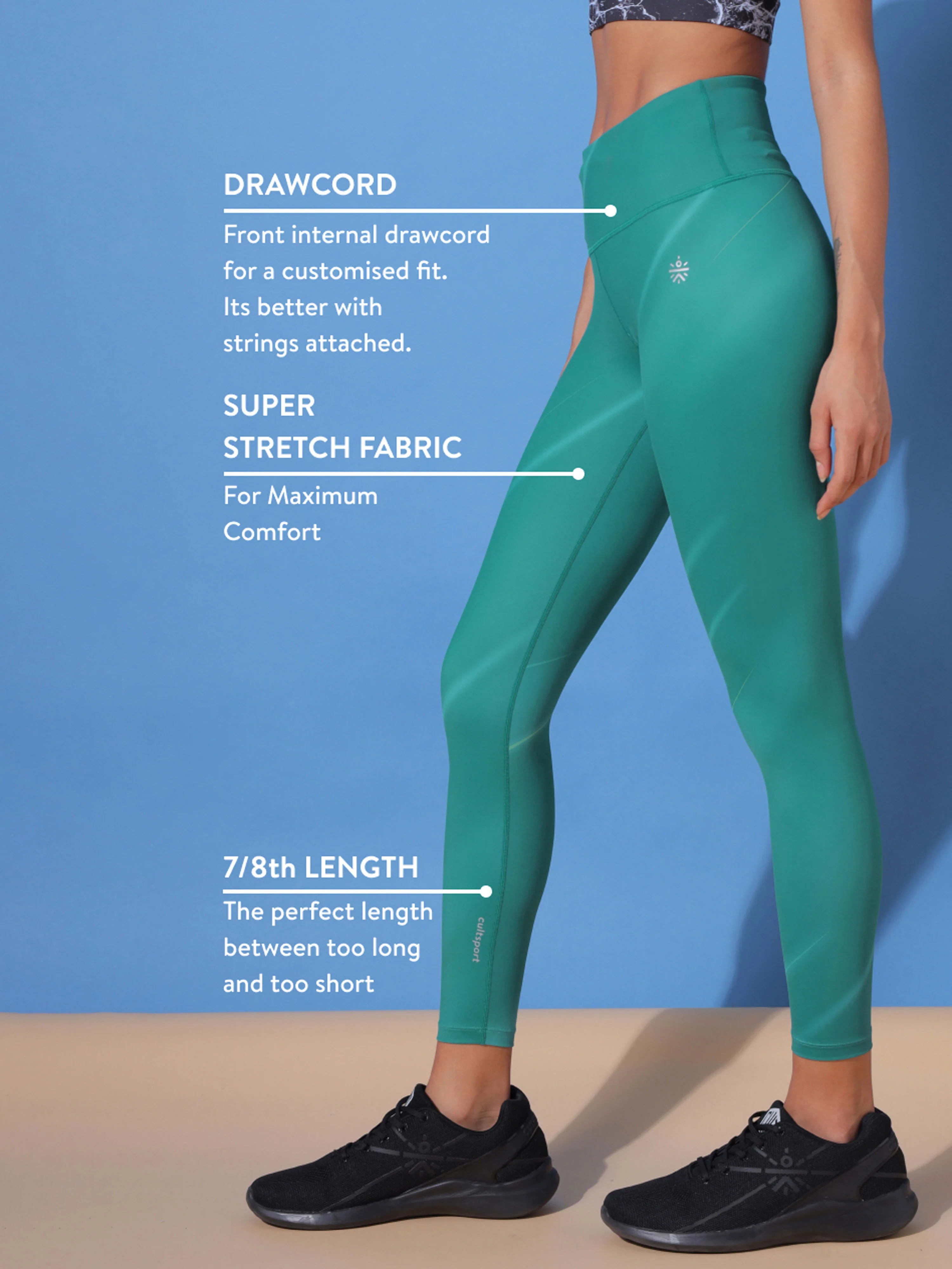 AbsoluteFit Tonal High Waist Tights - Image 3