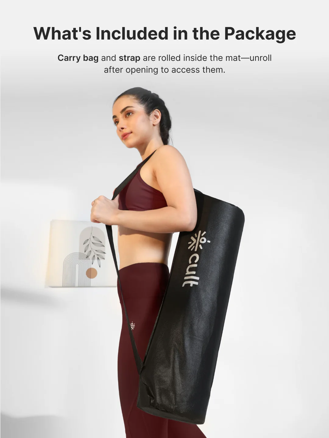 CULT TPE Yoga Mat 10mm Extra Thick with Carry Strap and Bag Non-Toxic, Latex-Free, Anti-Slip, Tear-Resistant & Lightweight Superior Cushioning for Joint Support, Meditation & Home Workouts- Teal - Image 11
