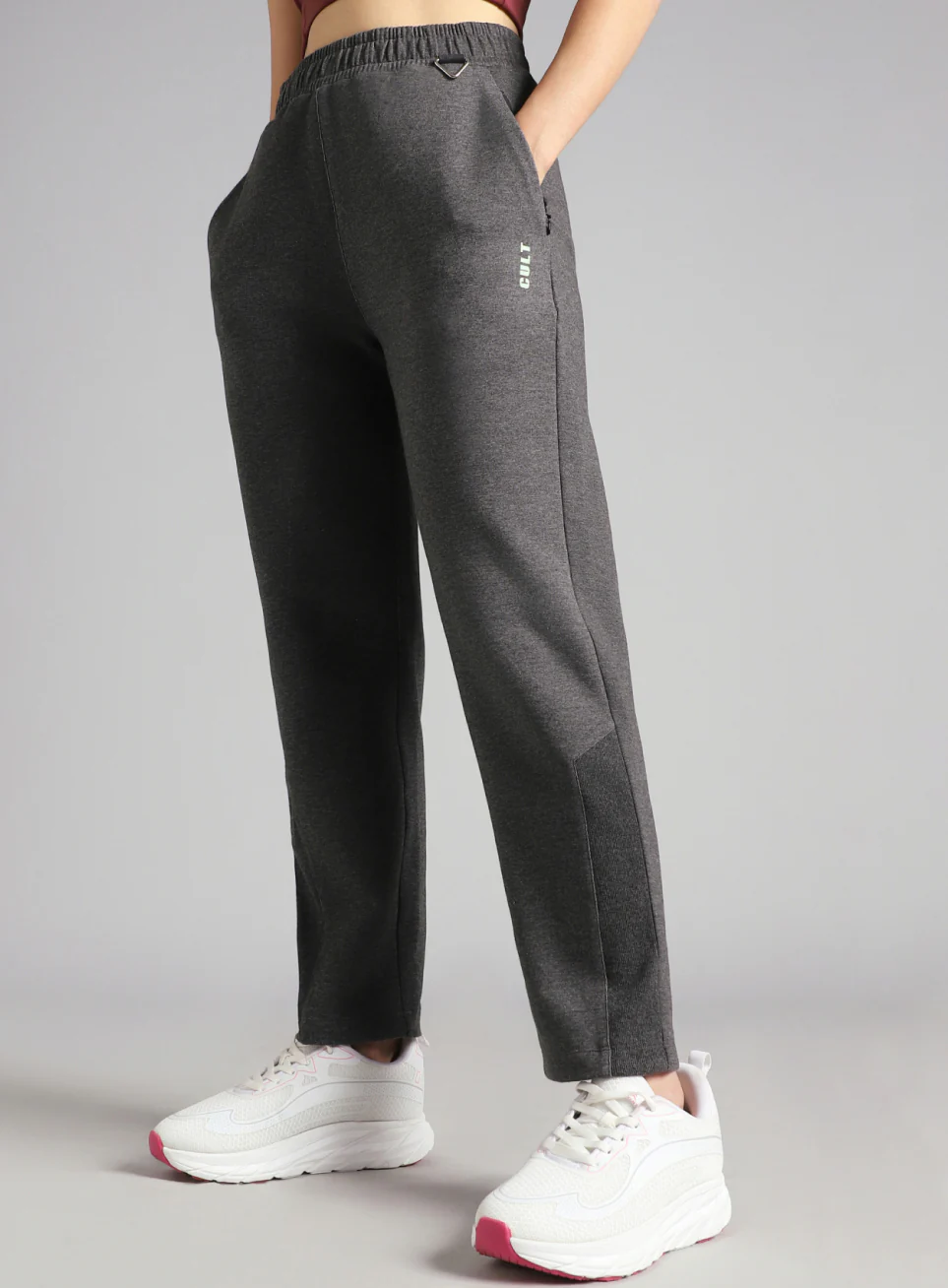 Women's Anthra Melange Urban Comfort Travel Pants
