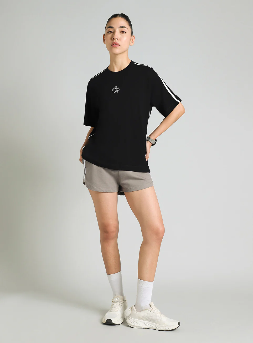 Women's Black Cult Logomania Print Relaxed Fit T-shirt - Image 2