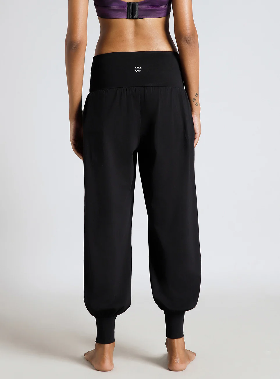 Women's Black Flow and Form Relaxed Yoga Joggers - Image 6