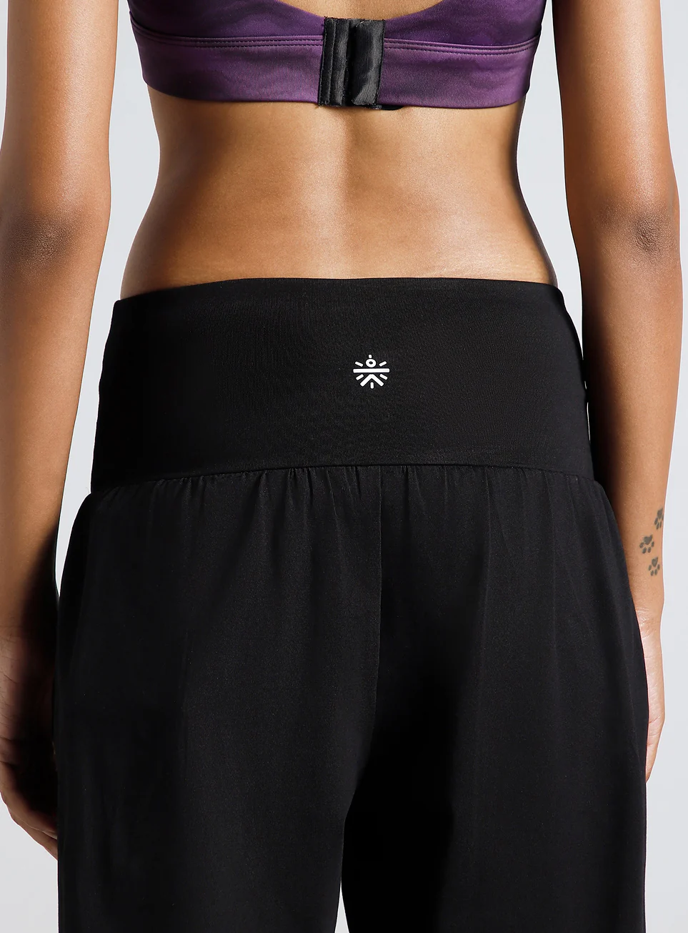 Women's Black Flow and Form Relaxed Yoga Joggers - Image 9