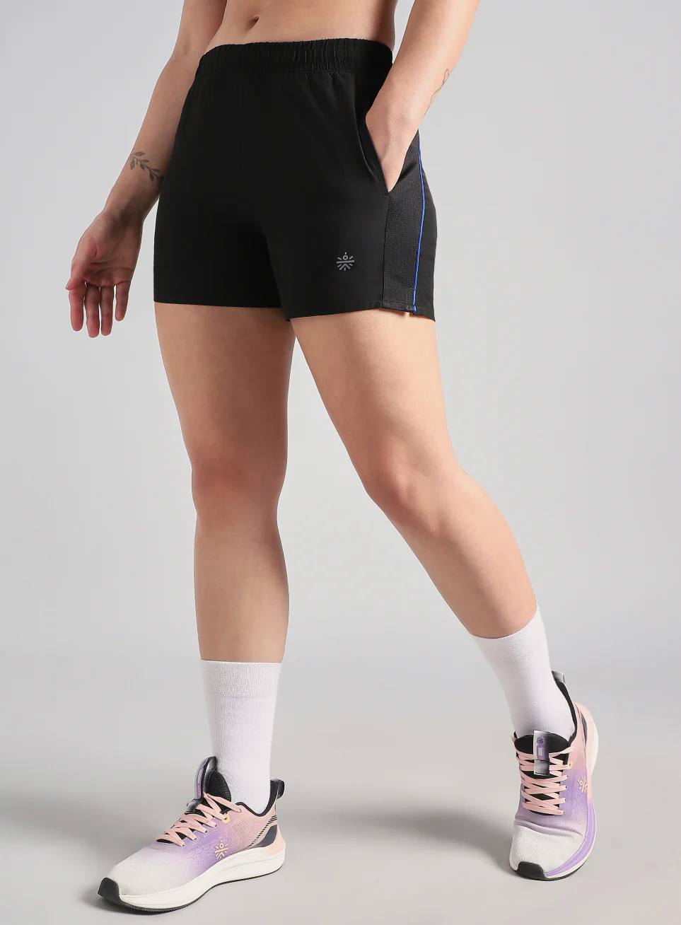 Women's Black In Motion Run Shorts